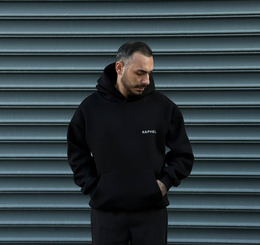 Raphael Oversize Unisex Hoodie "Music Is My Drug"