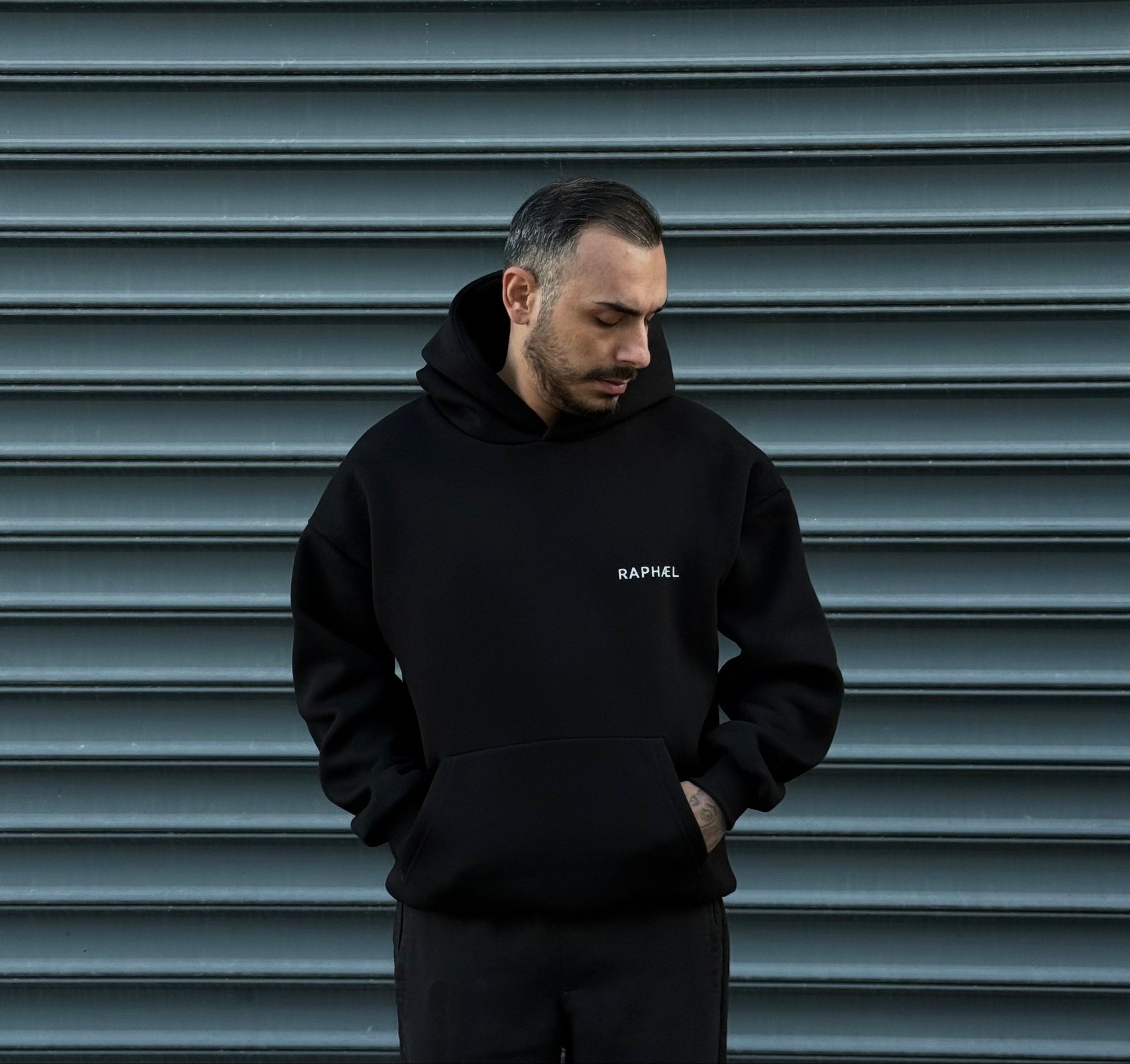 Raphael Oversize Unisex Hoodie "Music Is My Drug"