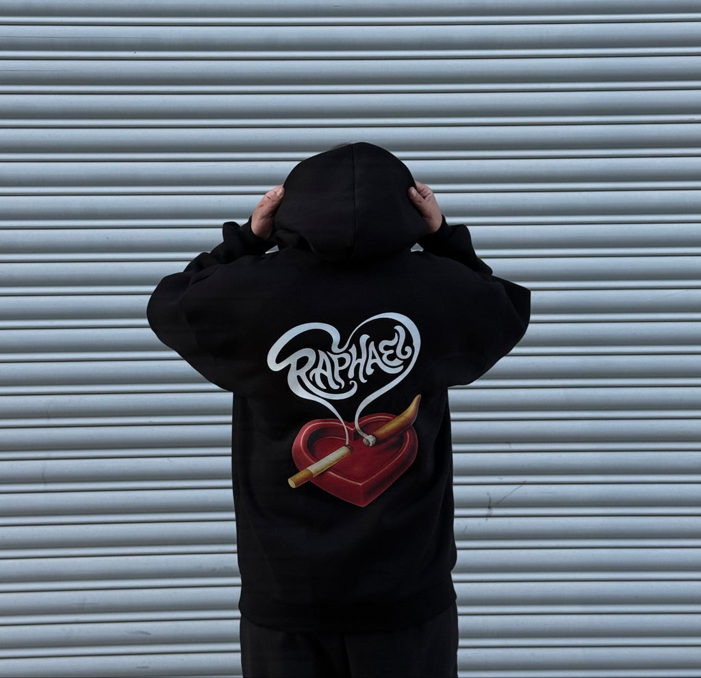 Raphael Oversize Unisex Hoodie "Smoked Heart"