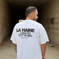 La Haine “Jusqu’ici tout va bien” White - RAPHAEL Oversize T-shirt